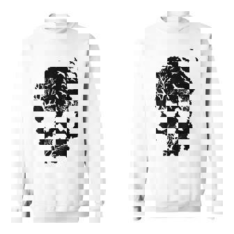 Skeleton With Trees And Birds Sweatshirt - Monsterry