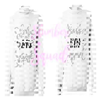 Slumber Party Squad Sleepover Pajama Nails And Makeup Sweatshirt - Monsterry