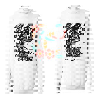 Snake Old School American Traditional Tattoo Flash Sweatshirt - Monsterry