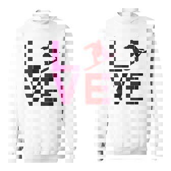 Snowboard Snow Valentines Day Ice Winter Sport Sports Sweatshirt - Monsterry