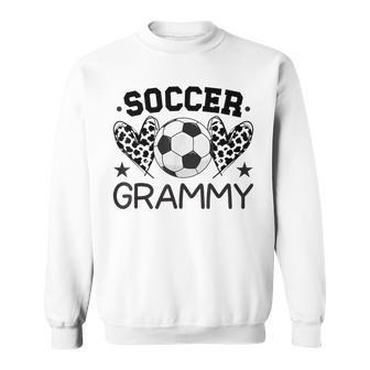 Soccer Grammy Hearts Grammy Of A Soccer Player Grammy Sweatshirt - Thegiftio