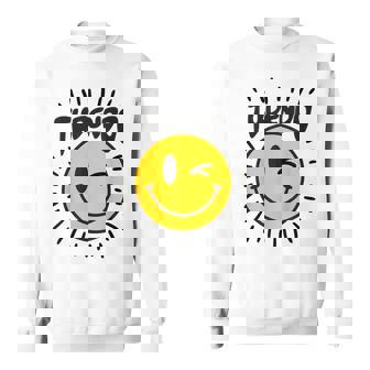 Sonrisa Emoticon Keep Smiling Cara Divertida Camisa de entrenamiento - Regaloses