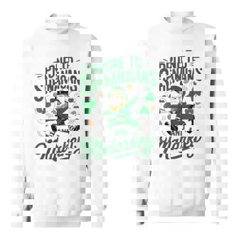 St Patrick Day Prone Shenanigans Malarkey Toddler Boy Irish Sweatshirt - Seseable