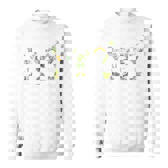 St Patrick's Day Dirty Martini Glasses Coquette Bow Sweatshirt - Thegiftio UK