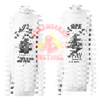 Strawberry Festival A Berry Good Time Strawberries Season Sweatshirt - Seseable