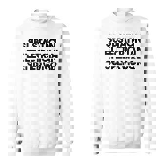 Substation Electrician Supervisor Tank Top Sweatshirt - Monsterry