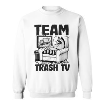 Team Trash Tv Raccoon Gray Sweatshirt - Geschenkecke