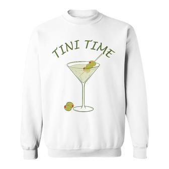 Tini Time Dirty Martini Filthy Martini Cocktail Sweatshirt - Thegiftio UK