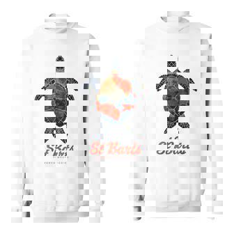 Tortuga Marina Marina De St Barth Estilo Caribeñointage Retro Camisa de entrenamiento - Regaloses