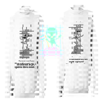 Transgender Operations On Aliens In Prison Political Humor Sweatshirt - Monsterry