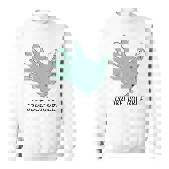 Turkey Glove Thanksgiving Gobble Nurse Thanksgiving Fall Sweatshirt - Monsterry