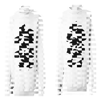 Vaca Disfraz Manchas Deaca Animal Carnaval Granjero Camisa de entrenamiento - Regaloses