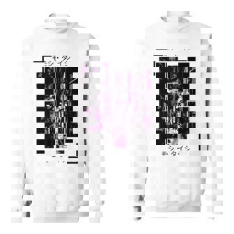 Vaporwave Esthétique Japon Lofi Style Années 80 90 Tokyo Osaka Sweater e - Cadeauxyz