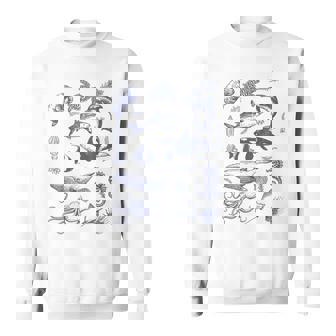 Vintage 90s Tattoo Sea Animal Ocean Sweatshirt - Monsterry