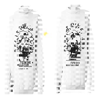 Vintage Do Not Pet The Fluffy Cows Yellowstone National Park Sweatshirt - Monsterry