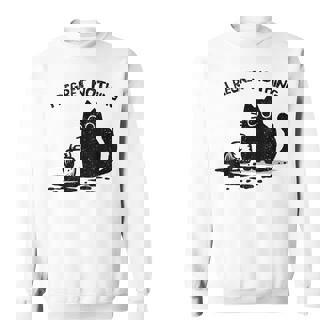 Vintage I Regret Nothing Cat Sweatshirt - Monsterry