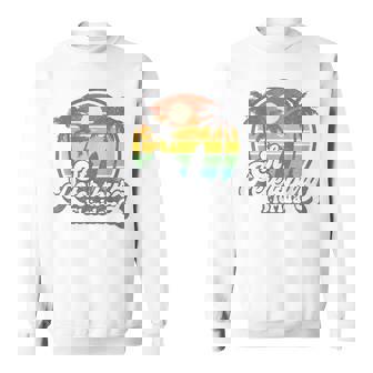 Vintage St Petersburg Beach Florida Surfing Retro Surf Sweatshirt - Monsterry