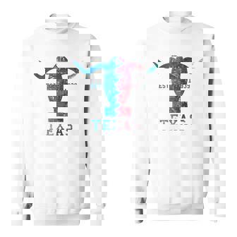 Vintage Texas Austin State Longhorn Silhouette Football Sweatshirt - Monsterry