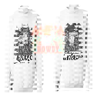 Western Country Cowboy Howdy Christmas Santa Cowboy Rodeo Sweatshirt - Monsterry