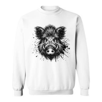 Wild Boar Boar Hunting Hunter Wild Boar Green Sweatshirt - Geschenkecke