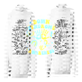 World Down Syndrome Awareness Day 321 Down Right Perfect T21 Sweatshirt | Mazezy
