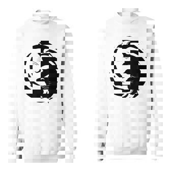 Yin Yang Chat Cadeau Asiatique Oriental Chinois Yin Yang Amateur De Chat Sweater e - Cadeauxyz
