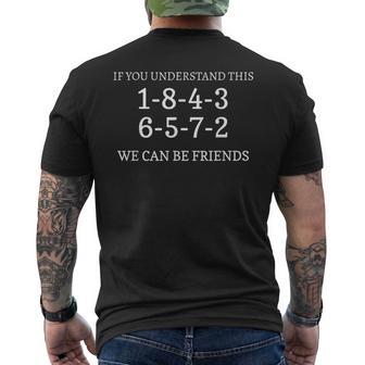 1-8-4-3-6-5-7-2 Firing Order Men's Back Print T-Shirt - Monsterry