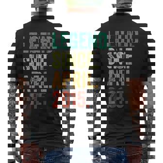 10 Years Old Legend Since April 2015 10Th Birthday Men's T-shirt Back Print | Seseable CA