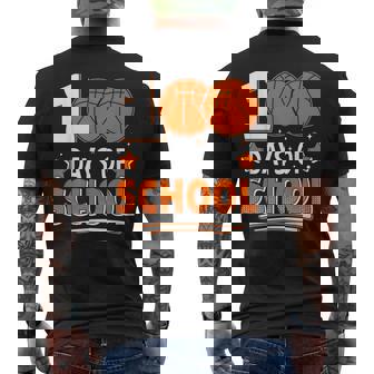 100 Days Of School Boys 100Th Day Of School Basketball Men's T-shirt Back Print - Thegiftio UK