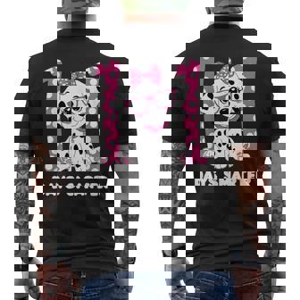 100 Days Of School Dalmatian Dog Fun Kid-Friendly Men's T-shirt Back Print - Thegiftio UK