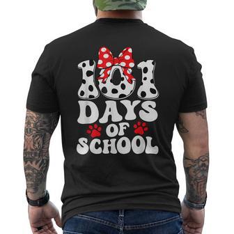 100 Days Of School Dalmatian 100 Days Smarter Dog Men's T-shirt Back Print - Thegiftio UK