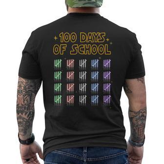 100 Days Of School Sabers And Star Print Space Wars Boys Men's T-shirt Back Print - Thegiftio UK