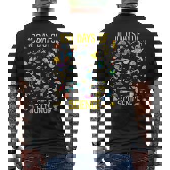 100 Days Of School Science 100Th Day Planet Space Astronaut Men's T-shirt Back Print - Thegiftio
