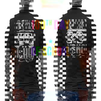 100th Days Of School Vibes Retro Sunglasses 100 Days Teacher Men's Back Print T-Shirt - Monsterry