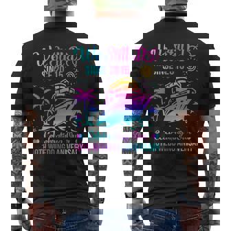 We Still Do 10th Wedding Anniversary 10 Years Married Cruise Men's Back Print T-Shirt - Monsterry
