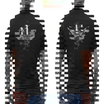 111 Numerology Schnapps Number Signs Angel Men's Back Print T-Shirt - Monsterry