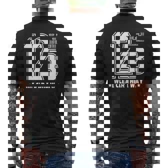 12 Bravo Army Combat Engineer Soldier Men's Back Print T-Shirt - Monsterry