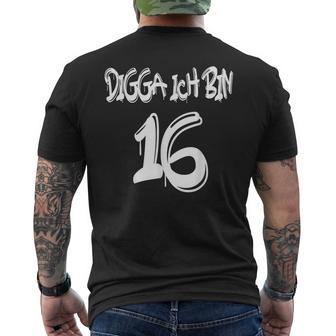 16Th Birthday Idea Digga I'm 16 T-Shirt mit Rückendruck - Geschenkecke