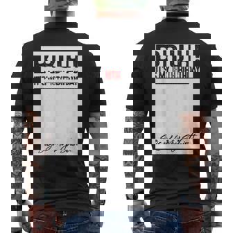 18 Year Old Bruh It's My 18Th Birthday Sign My Men's T-shirt Back Print - Thegiftio