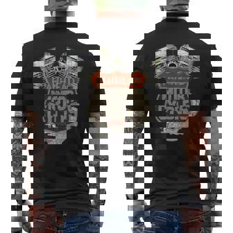 1960 Panhead Motorcycle Vintage Distressed Biker Chopper Rat Men's Back Print T-Shirt - Monsterry
