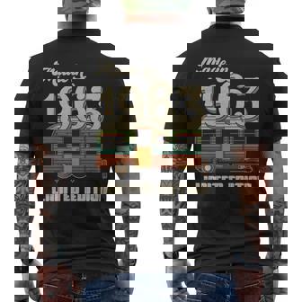 1963 Camping Caravan Vintage Men's T-shirt Back Print | Mazezy