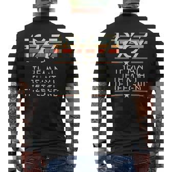 1967 The Man The Myth The Legend Men's T-shirt Back Print | Mazezy