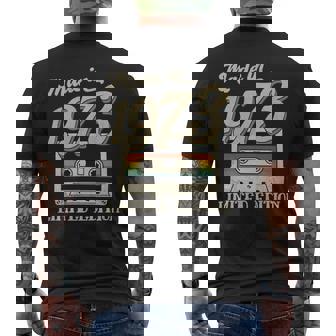 1973 Vintage Cassette Men's T-shirt Back Print | Mazezy