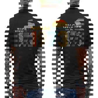 1973 Vintage Sunset Men's T-shirt Back Print | Mazezy