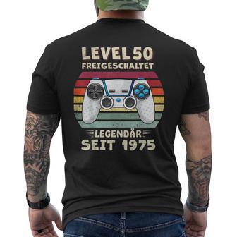 1975 Geburtstag Mann 50 Jahre Deko Lustig 50Er Geburtstag T-Shirt mit Rückendruck - Geschenkecke