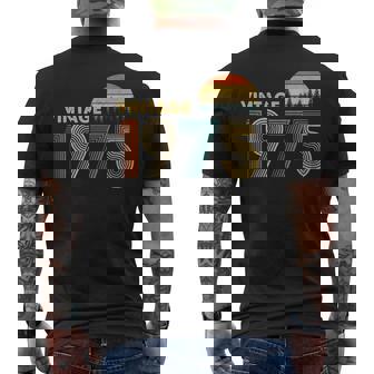 1975 Vintage Sunset Men's T-shirt Back Print | Mazezy