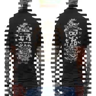1975 Years Of Being Awesome 2025 Men's T-shirt Back Print | Mazezy