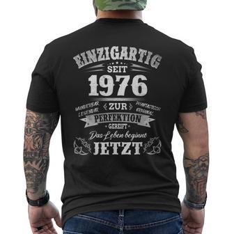 1976Intage Unique Since 1976 Birth Year 1976 T-Shirt mit Rückendruck - Geschenkecke