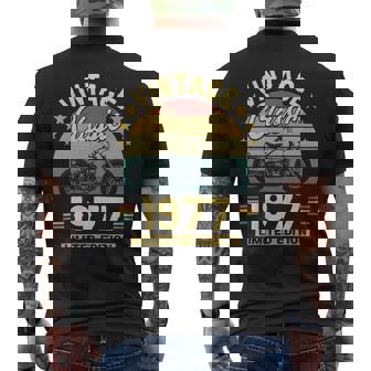 1977 Motorcycle Limited Edition Men's T-shirt Back Print | Mazezy
