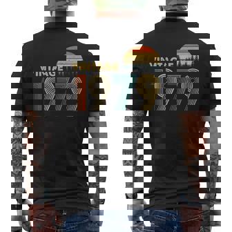 1979 Vintage Sunset Men's T-shirt Back Print | Mazezy